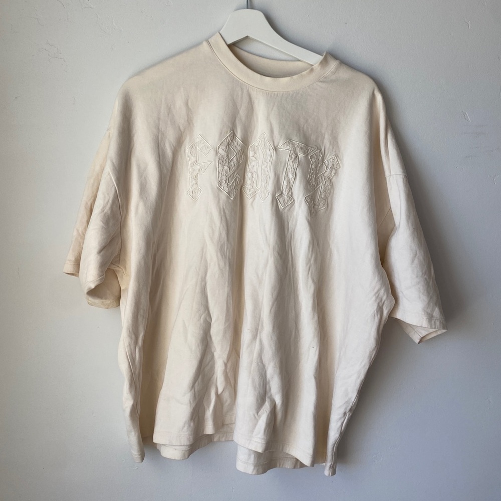 Fenty Puma By Rihanna Womens Oversized Crew Neck T-Shirt Lace Large